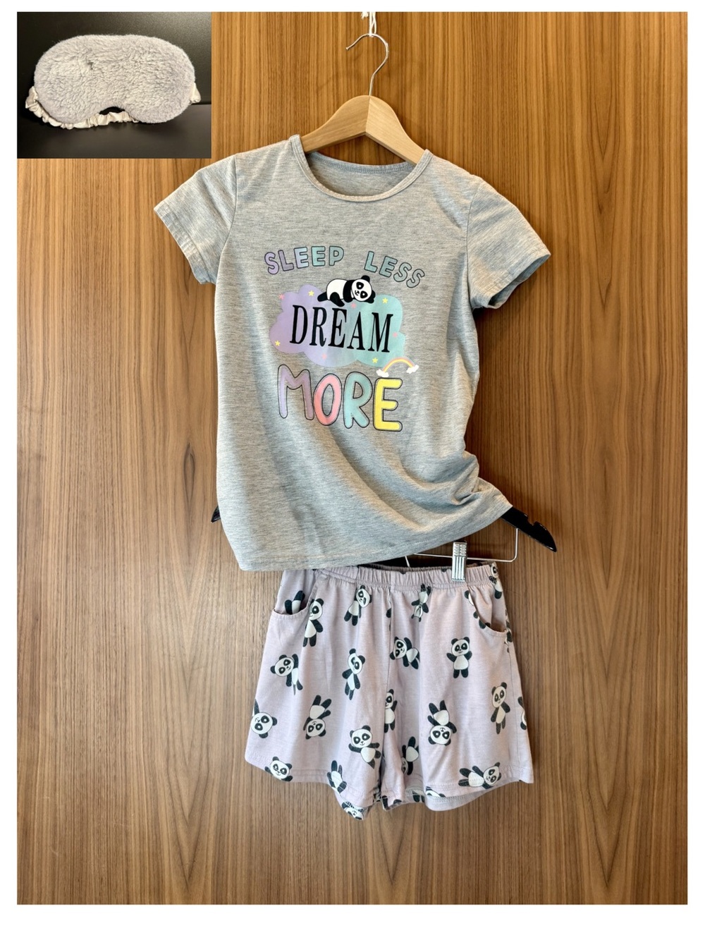 Girls Panda Pajama Set * PJs & Blinders * Size 12 Short Sleeve Shorts w/ Pockets